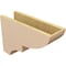 Ekena Millwork 6"W x 18"D x 12"H Classic Ridgewood Rough Cedar Woodgrain TimberThane Corbel, Primed Tan CORUR06X18X12RIDRCPR - alternate 2